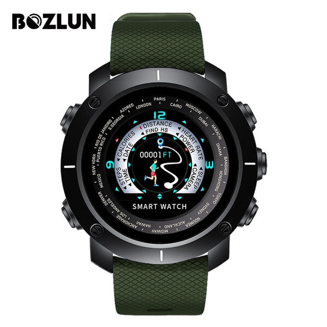 Bozlun New Smart Digital Watch Man HeartRate Calories Remote Camera Waterproof Wristwatch Fashion Watch Relogio Masculino W30