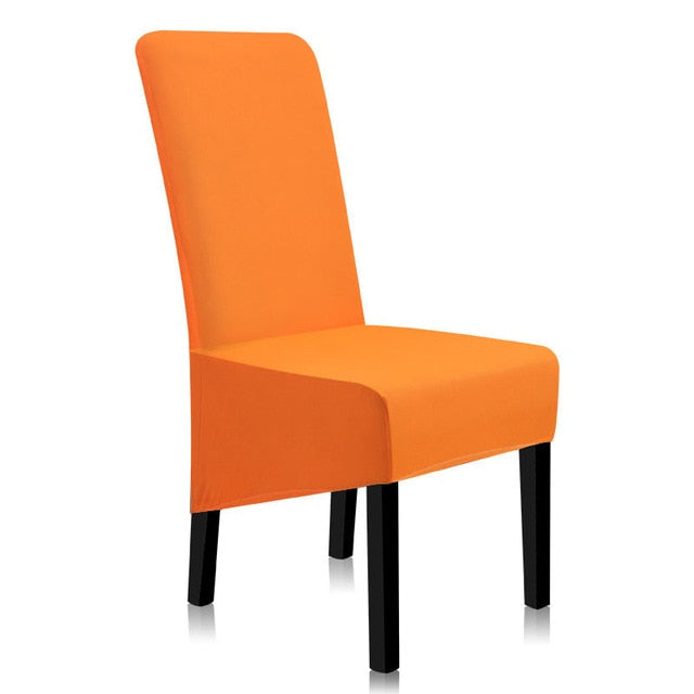 Chair Covers Spandex Solid Color Dining Chair Covers Anti-dirty Stretch Chair Cover Kitchen A45008