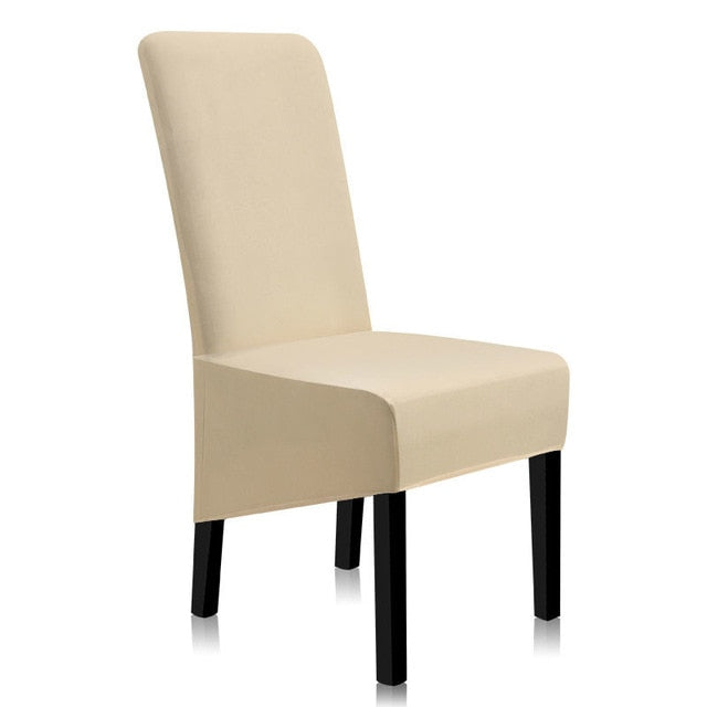 Chair Covers Spandex Solid Color Dining Chair Covers Anti-dirty Stretch Chair Cover Kitchen A45008