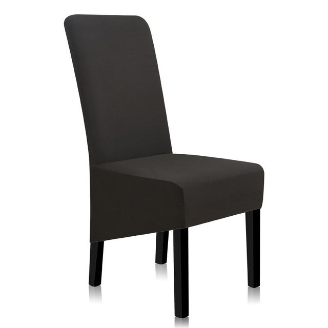 Chair Covers Spandex Solid Color Dining Chair Covers Anti-dirty Stretch Chair Cover Kitchen A45008