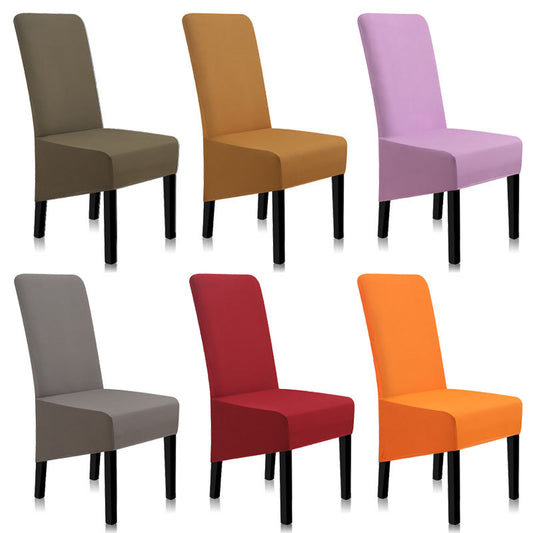 Chair Covers Spandex Solid Color Dining Chair Covers Anti-dirty Stretch Chair Cover Kitchen A45008