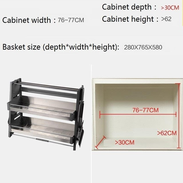 Corredera Pantry Organizer Organizador Armario Kuchnia Cupboard Storage Hanging Cuisine Cozinha Cocina Kitchen Cabinet Basket