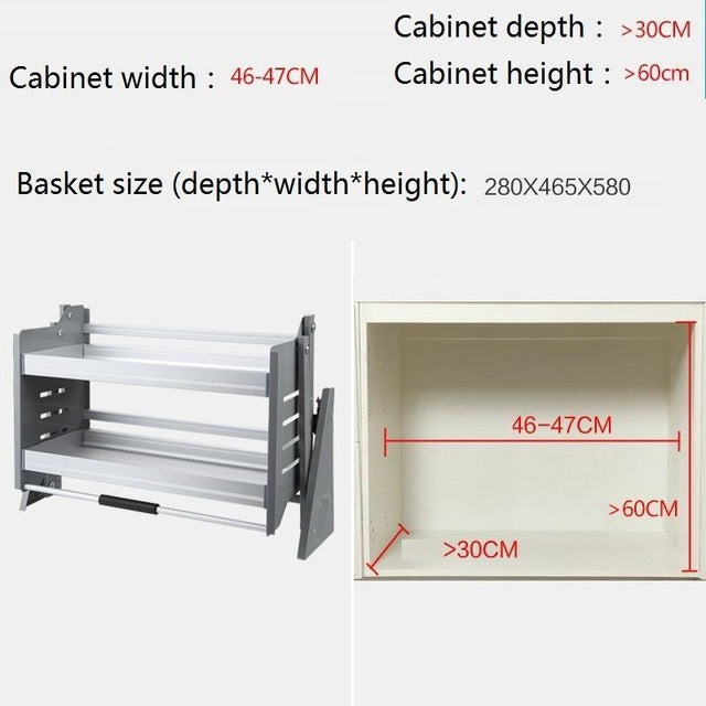 Corredera Pantry Organizer Organizador Armario Kuchnia Cupboard Storage Hanging Cuisine Cozinha Cocina Kitchen Cabinet Basket