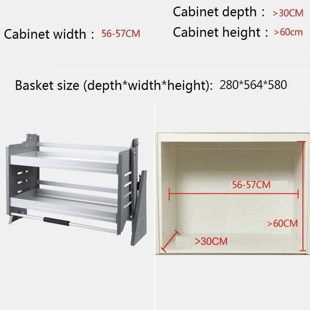 Corredera Pantry Organizer Organizador Armario Kuchnia Cupboard Storage Hanging Cuisine Cozinha Cocina Kitchen Cabinet Basket