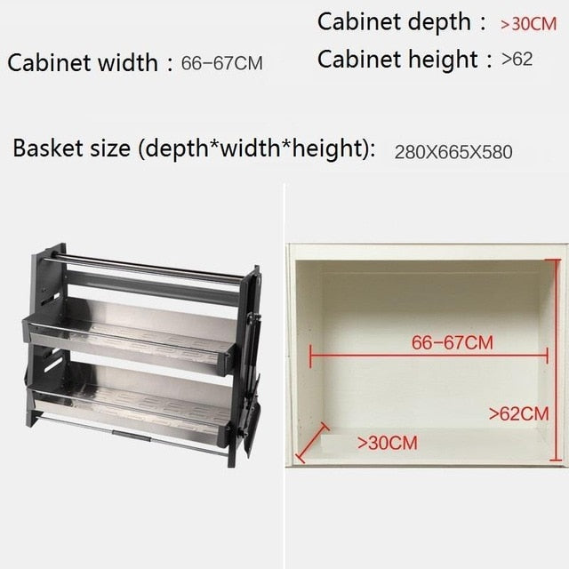 Corredera Pantry Organizer Organizador Armario Kuchnia Cupboard Storage Hanging Cuisine Cozinha Cocina Kitchen Cabinet Basket