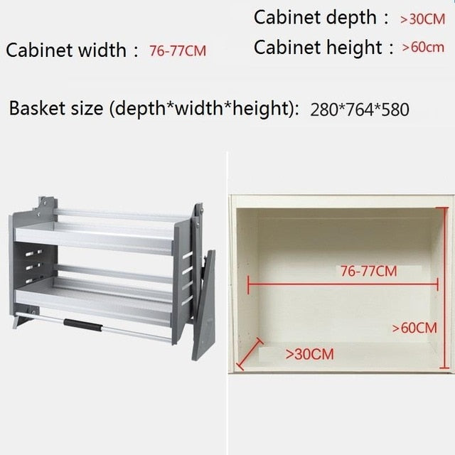 Corredera Pantry Organizer Organizador Armario Kuchnia Cupboard Storage Hanging Cuisine Cozinha Cocina Kitchen Cabinet Basket