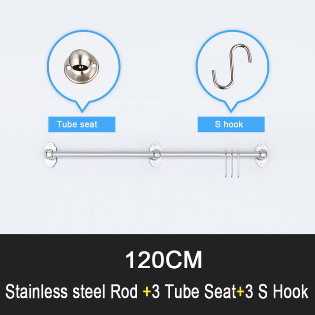 DIY Stainless Steel Kitchen Storage Rack Dish Rack Cutting Boards Stand 304 Stainless Steel Wall Mounted Kitchen Accessories