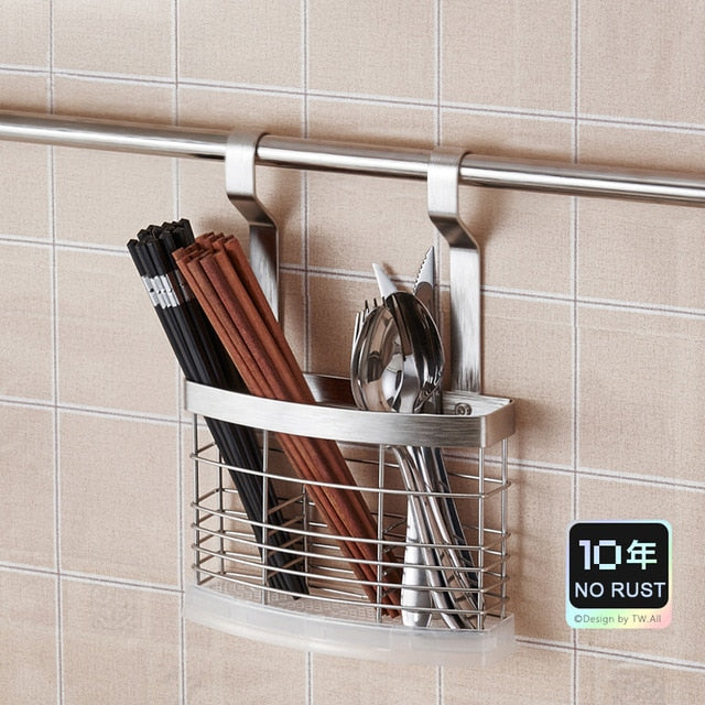 DIY Stainless Steel Kitchen Storage Rack Dish Rack Cutting Boards Stand 304 Stainless Steel Wall Mounted Kitchen Accessories