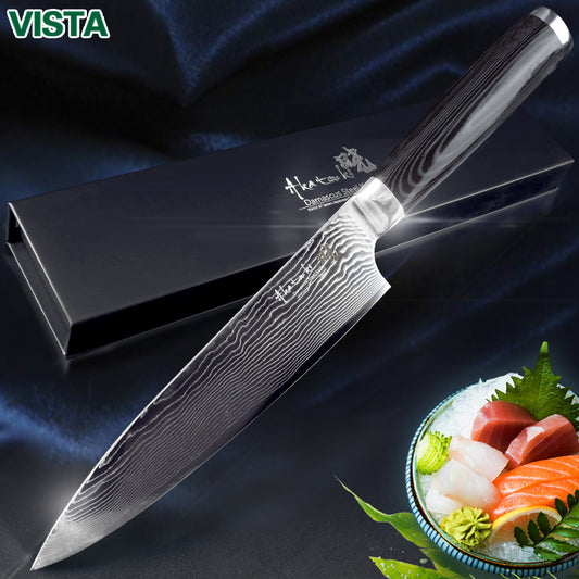 Damascus Knives Chef Knife Japanese Kitchen Knife Damascus VG10 67 Layer Stainless Steel Knives Ultra Sharp Micarta Handle