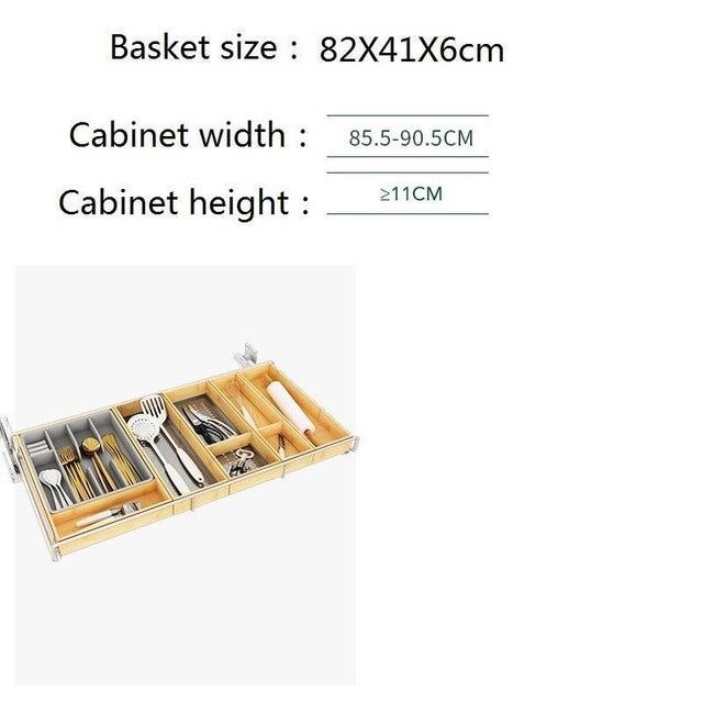 De Cosina Accessories Organizer Drawer For Organizador Armario Dish Stainless Steel Cocina Rack Cuisine Kitchen Cabinet Basket