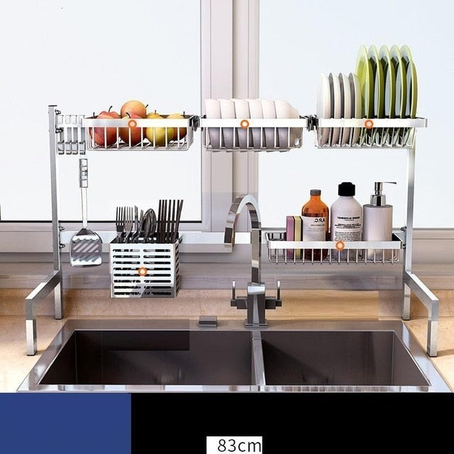 De Sink Accessories Cosina Almacenamiento Dish Drainer Stainless Steel Cocina Mutfak Rack Cozinha Cuisine Kitchen Organizer