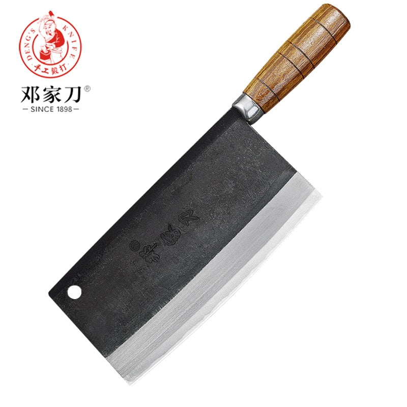 Deng knife High-grade handmade forged blade carbon steel kitchen knife Chinese chef knife vegetable cleaver kitchen knives