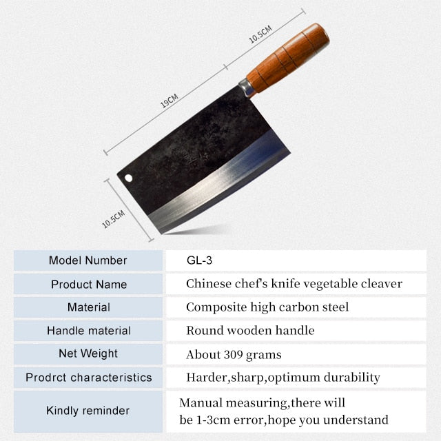 Deng knife High-grade handmade forged blade carbon steel kitchen knife Chinese chef knife vegetable cleaver kitchen knives