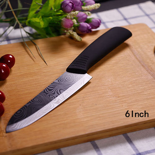 FINDKING Quality Ceramic kitchen knives black pattern blade with holder Peeler covers ceramic knife set kitchen knifes set best