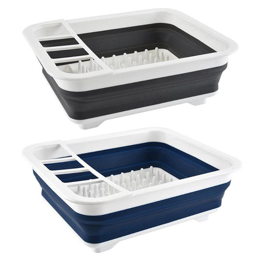Foldable Dish Rack Kitchen Storage Holder Drainer Bowl Tableware Plate Portable Drying Rack Home Shelf Dinnerware Organizer