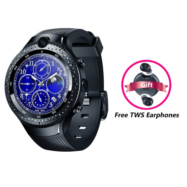 [Free TWS Earphones] Zeblaze THOR 4 Dual 4G SmartWatch 5.0MP+5.0MP Dual Camera 1.4" AOMLED GPS/GLONASS 1GB+16GB Smart Watch Men