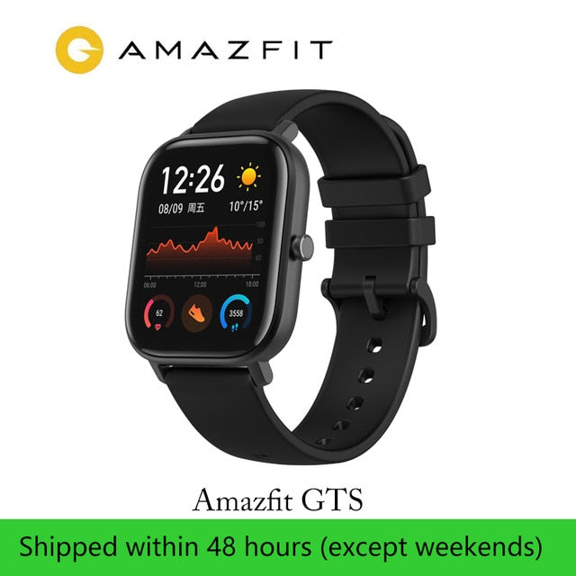 Global Version Amazfit GTS Smart Watch 14 Days Battery life Huami  GPS sport watch  Heart Rate 5ATM Waterproof Smartwatch