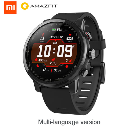 Huami Amazfit 2 Smart Watch Stratos Pace 2 Men with GPS Xiaomi Watches PPG Heart Rate Monitor 5ATM Waterproof