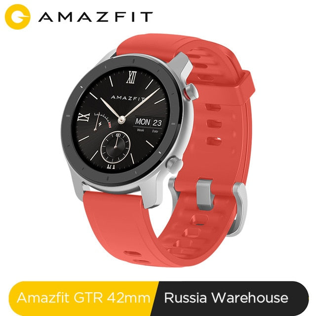 In Stock Global Version New Amazfit GTR 42mm Smart Watch 5ATM Smartwatch 12Days Battery Music Control For Xiaomi Android IOS
