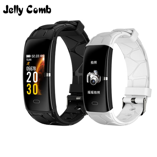 Jelly Comb Sport Smart Watch Women Men FitnessTracker Smartwatch for Android IOS Heart Rate Monitor Electronics Smartband