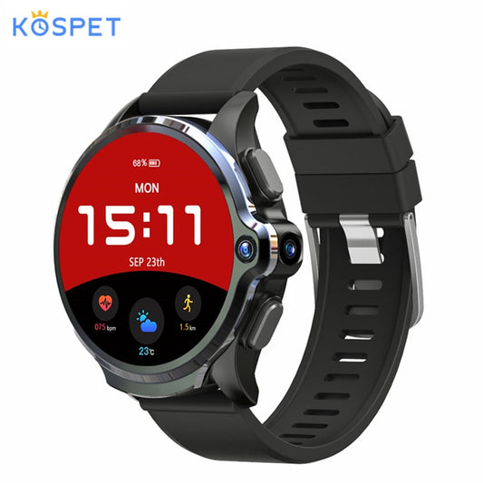 KOSPET Prime 4G Smart Watch Phone 3GB RAM 32GB ROM 1.6 inch IPS Screen Healthcare Sports Android Smartwatch with Dual Cameras 12