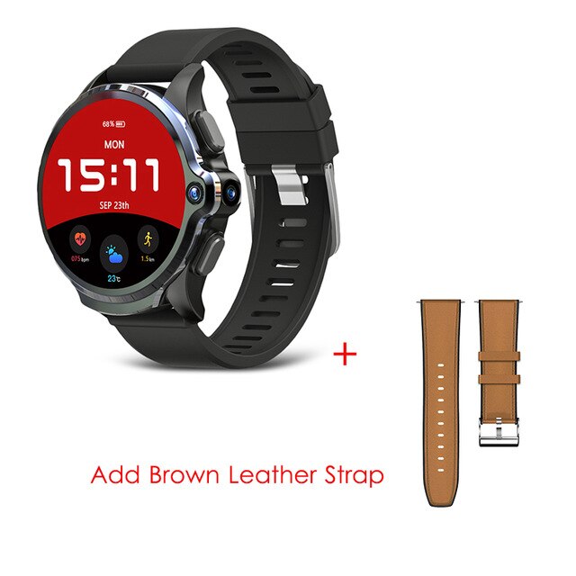 KOSPET Prime 4G Smart Watch1.6 inch 1260mAh Battery Face ID Unlock 3GB 32GB Dual Camera GPS/GLONASS Android Watch Phone for Men