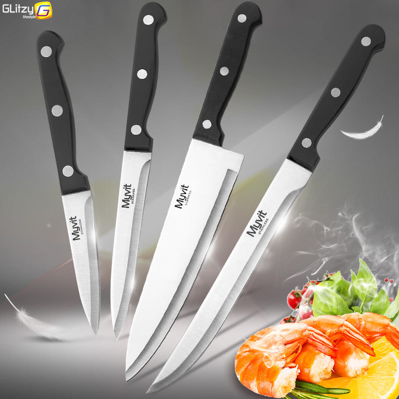 Kitchen Knife 3.5 5 8 8 inch knives Chef Set 3CR13 420C High Carbon Stainless Steel Vegetable Utility Slicing Carving Fruit Tool