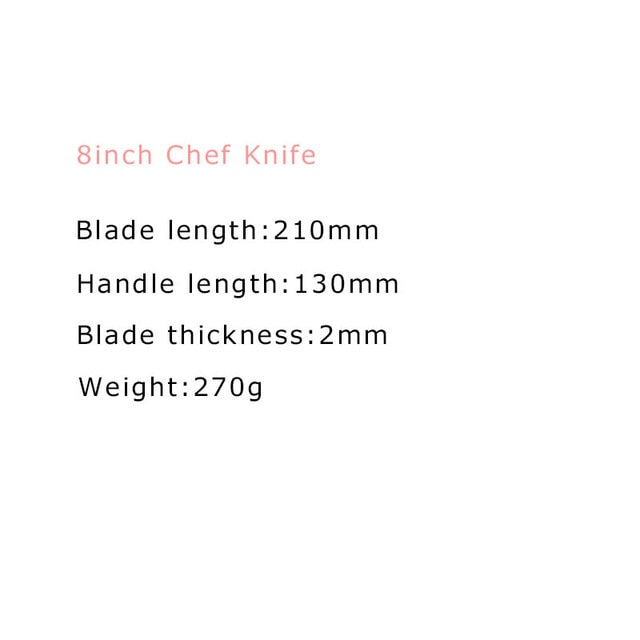 Kitchen Knife 8 9 10 11inch Chef Knives Germany 1.4116 Stainless Steel Japanese Santoku Knife Slicing Beef Meat Veg Cooking Tool