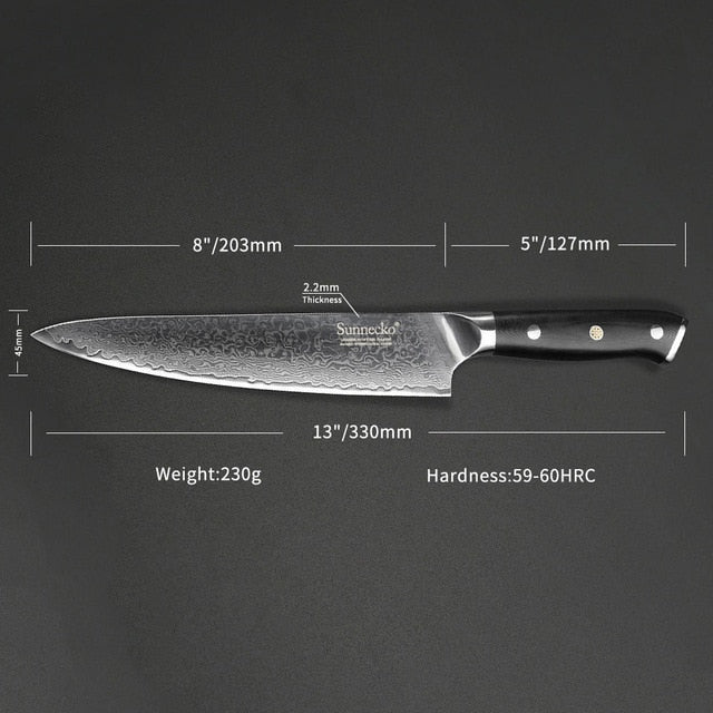 Kitchen Knife Chef Knives 6.5/ 8 inch Japanese Damascus VG10 Super Steel Core Sharp G10 Handle Vegetable Chef's Cutter Tools