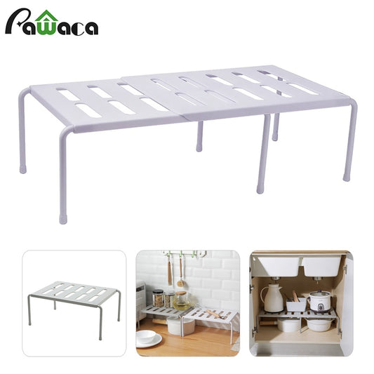 Kitchen Racks Cupboard Storage Rack Home Seasoning Storage Rack Retractable Landing Multi-purpose Shelf Plastic Spice Rack
