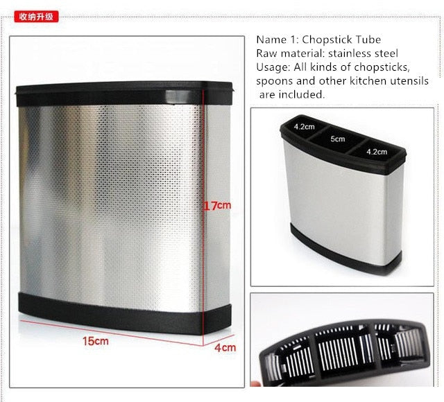 Kitchen stainless steel rack wall-mounted dish rack 3 layer kitchen storage rack tableware finishing rack kitchen storage tools