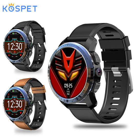 Kospet Optimus Pro Dual Systems 4G Smart Watch 3GB+32GB 8MP Camera GPS SIM 800Mah Battery Waterproof Android Smartwatch Phone