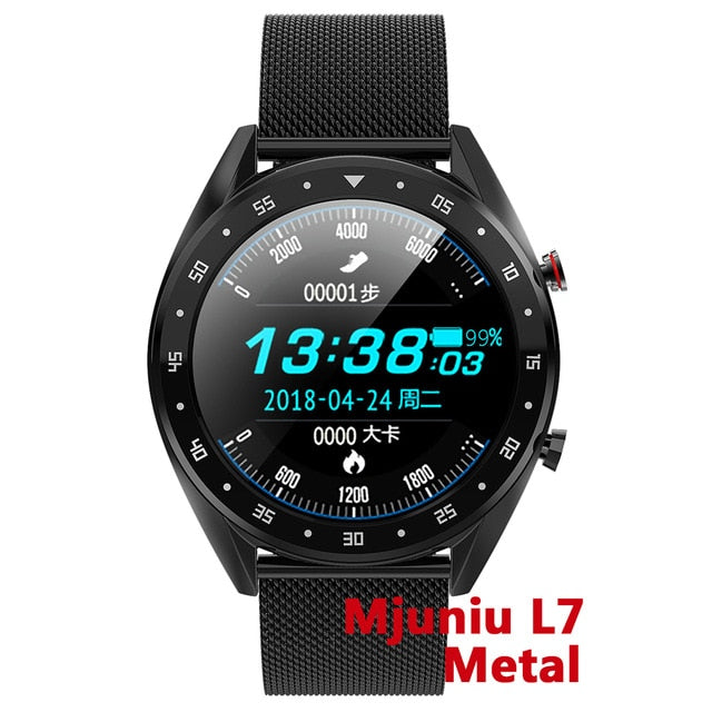 L7 L8 Bluetooth Smart Watch Men Ecg+ppg Hrv Heart Rate Blood Pressure Monitor Ip68 Waterproof Smart Bracelet Android Ios