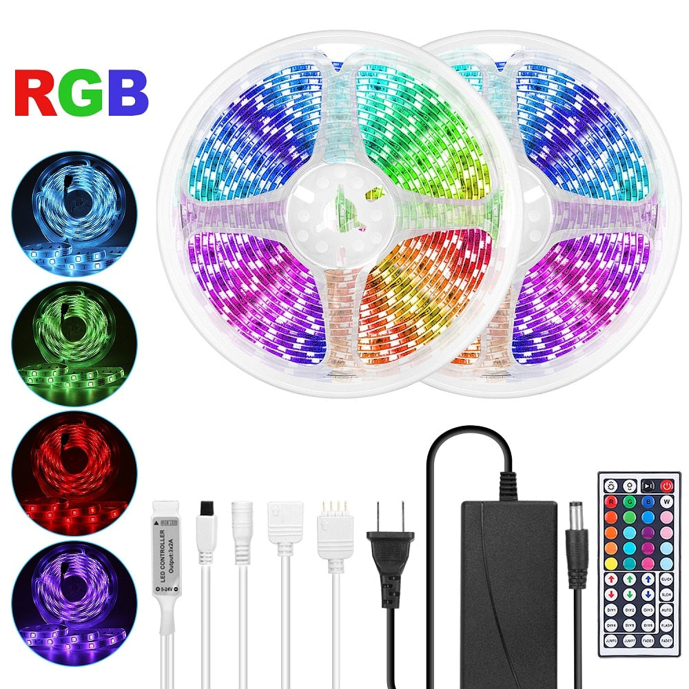 LED Light Kitchen Under Cabinet Closet Lights Wardrobe Lamp 10M 5M RGB Backlight In The Closet for Home Decoration