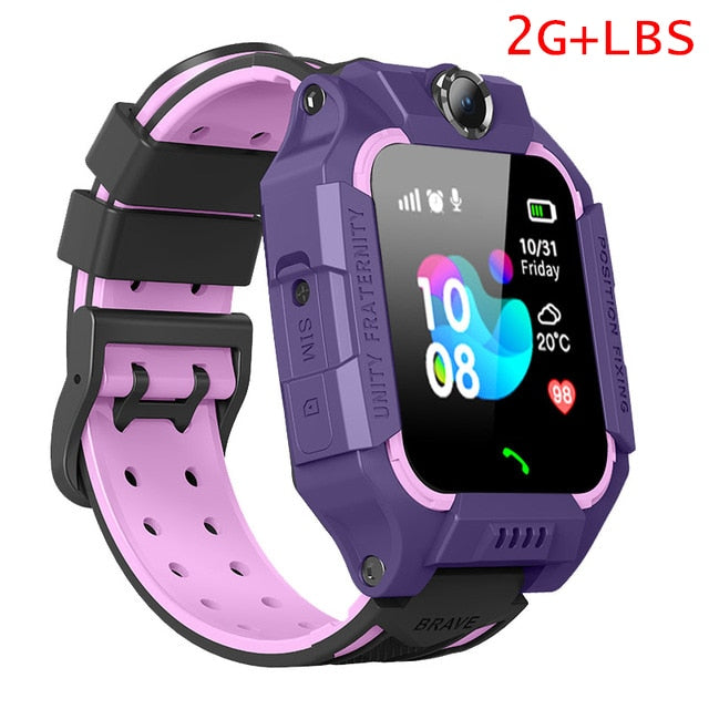 LIGE 2019 Kid smart watches video call Childrens smart watch GPS location tracking Support 2G / 3G / 4G SIM card SOS Smartwatch