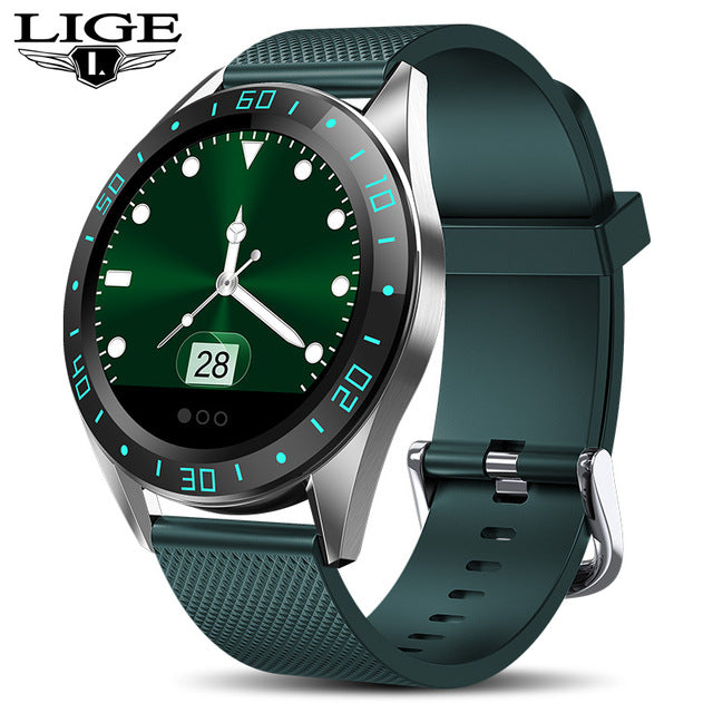 LIGE 2019 new smart watch men screen LED heart rate monitor blood pressure Fitness tracker Sport waterproof watch Smart Bracelet