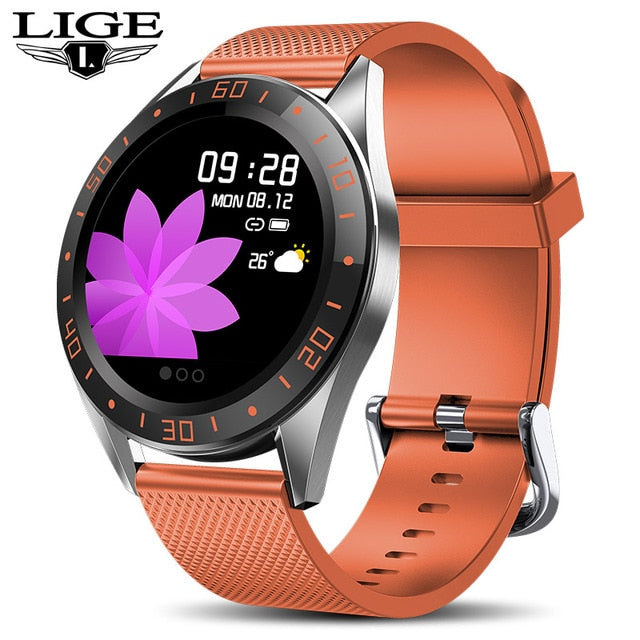 LIGE 2019 new smart watch men screen LED heart rate monitor blood pressure Fitness tracker Sport waterproof watch Smart Bracelet