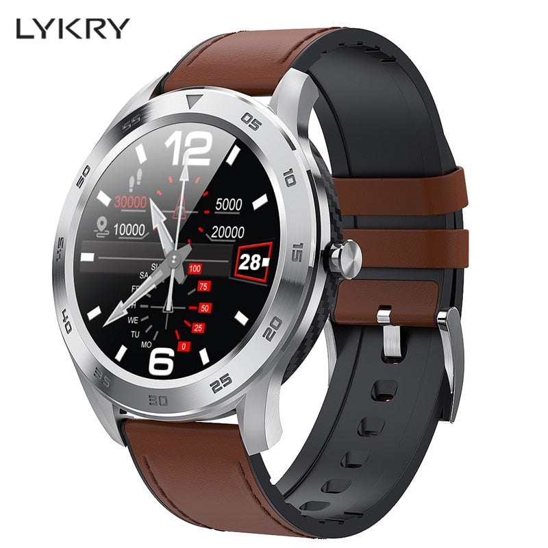LYKRY DT98 Bluetooth Call Smart Watch Full Screen Touch IP68 Waterproof PPG Heart Rate Blood Pressure Monitor for xiaomi huawei