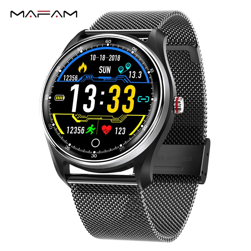 MAFAM MX9 ECG Smart Watch Blood Pressure PPG Heart Rate Blood Pressure Monitor Multi-languages Smartwatch Clock For Men Women