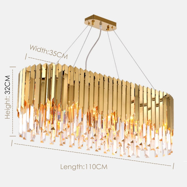 Modern Luxury Gold Crystal Small Round Chandeliers For Dining Room Bedroom Chandelier Lighting Kitchen Island Led Light Fixtures