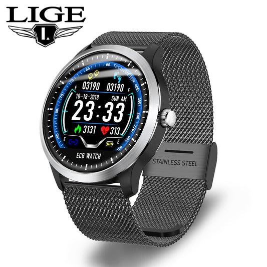 N58 smart bracelet ECG + PPG smart watch men IP67 waterproof Fitness tracker heart rate monitor blood pressure Sport Wristwatch