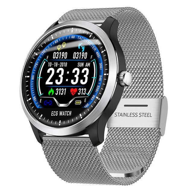 N58 smart bracelet ECG + PPG smart watch men IP67 waterproof Fitness tracker heart rate monitor blood pressure Sport Wristwatch