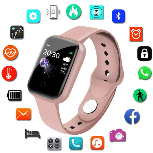 New Smart Watch Women Men Smartwatch For apple Android Electronics Smart Clock Fitness Tracker Silicone Strap Smart-watch Hours