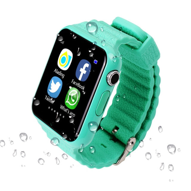 Original V7K GPS Bluetooth Smart Watch for Kids Boy Girl Apple Android Phone Support SIM /TF Dial Call and Push Message