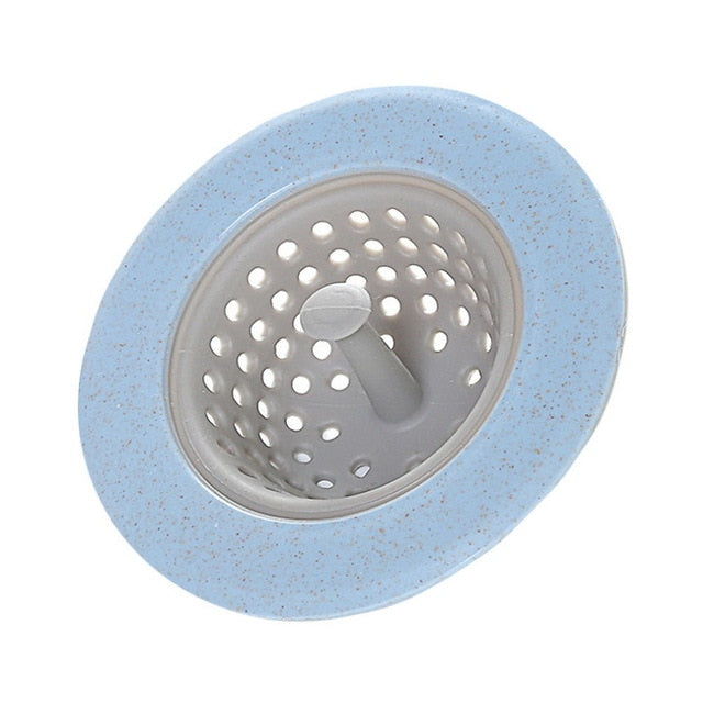 Silicone Bathroom Floor Kitchen Sink Round Anti-clogging Portable Drain Plug Filter Hair Debris Cleaner Bathtub Plug Suckers