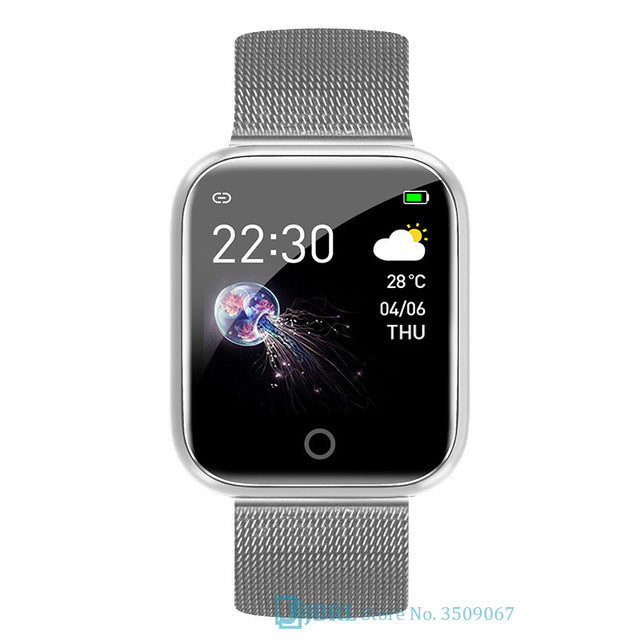 Smart Watch Bracelet for Ladies Full-Touch-Screen Wristband Fashion Sport-Tracker SmartWatch Business-Fashion Gift for Man Woman