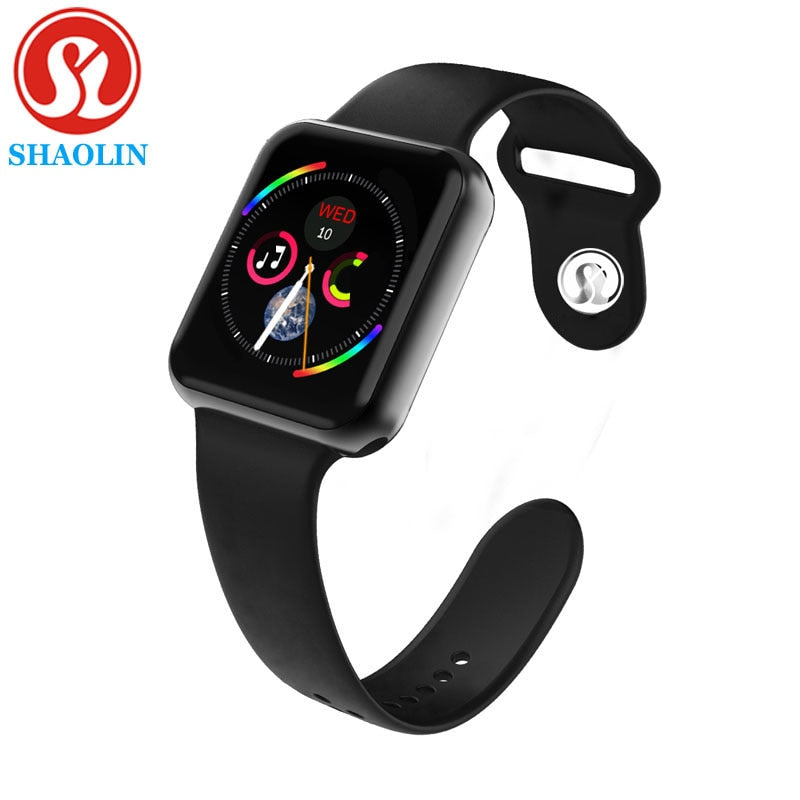 Smart Watch Series 4 Smartwatch for Apple iOS iPhone Android Wristwatch Sport Bluetooth Bracelet Fitness Tracker (Red Button)