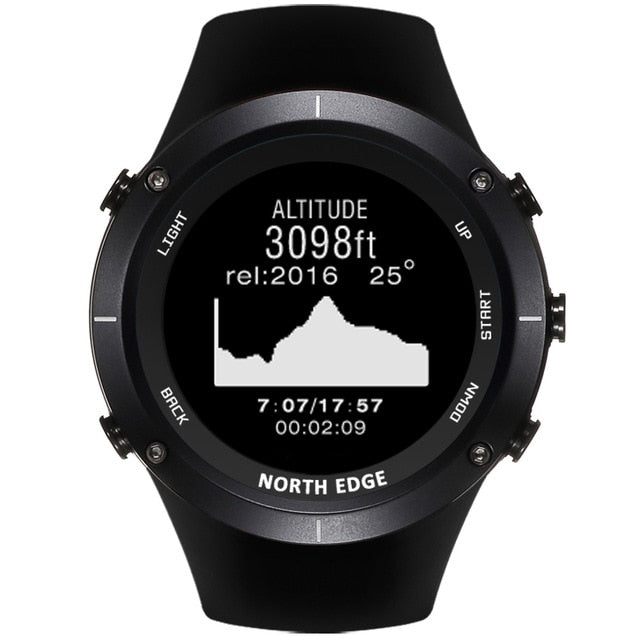 Smart watches Men outdoor sports watch waterproof 50m GPS Altimeter Barometer Thermometer Compass Altitude Diving NORTH EDGE
