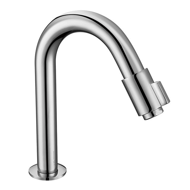 Smesiteli Kitchen Tap Brass Water Tap Bathroom Basin Faucets Single Cold Sink Faucets Black Faucet Rose Golden , Chrome Colors