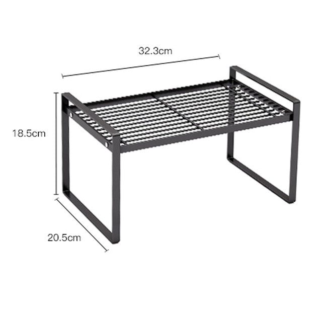 Stainless Steel Kitchen Dish Rack Black Tableware Bowl Fork Oil Bottle Condiment Seasoning Spice Jar Storage Holder Organization